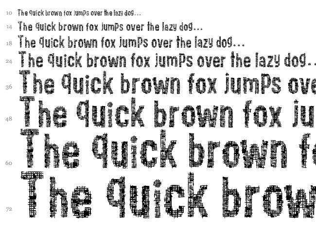 Woodcutter Cloth font waterfall
